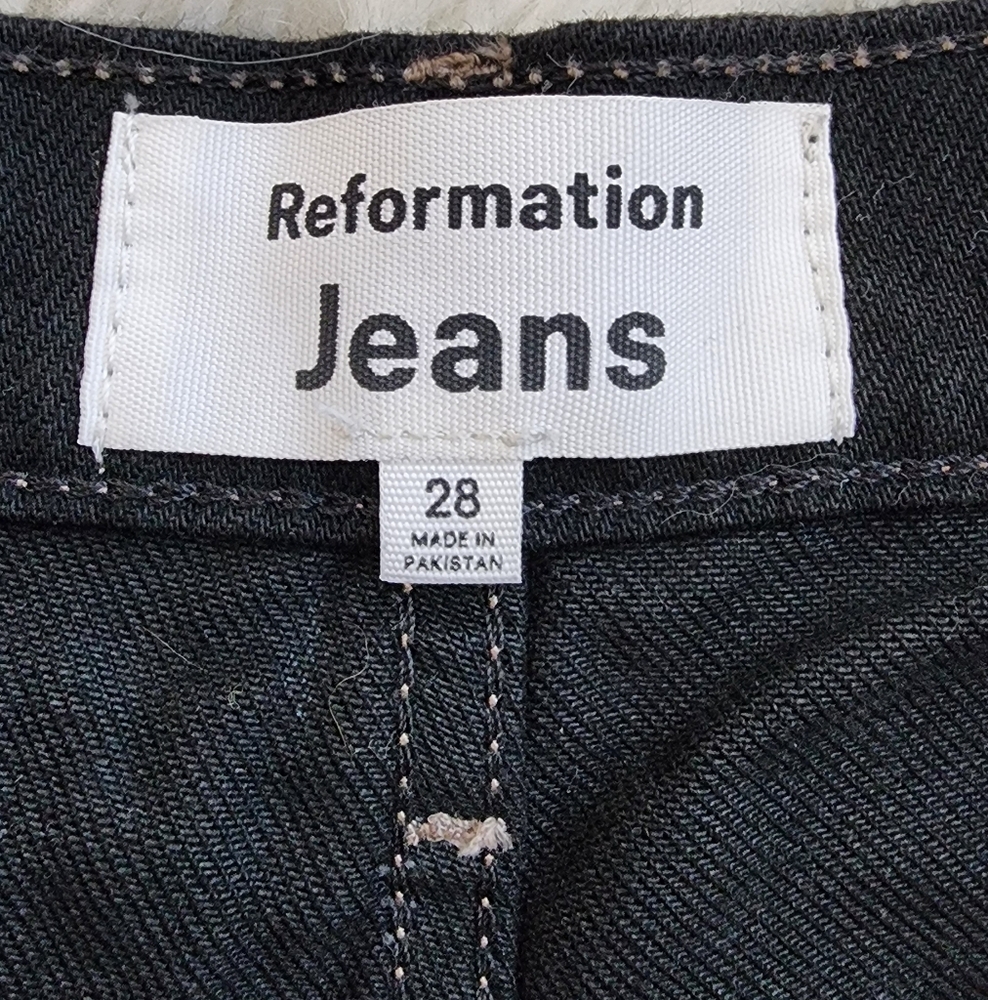 Reformation Black Flare & Wide Leg Jeans - Picture 2 of 14